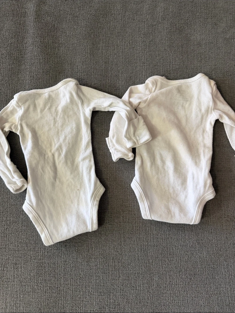 Carter's White Baby Bodysuit Duo with Red and Green Holiday Prints